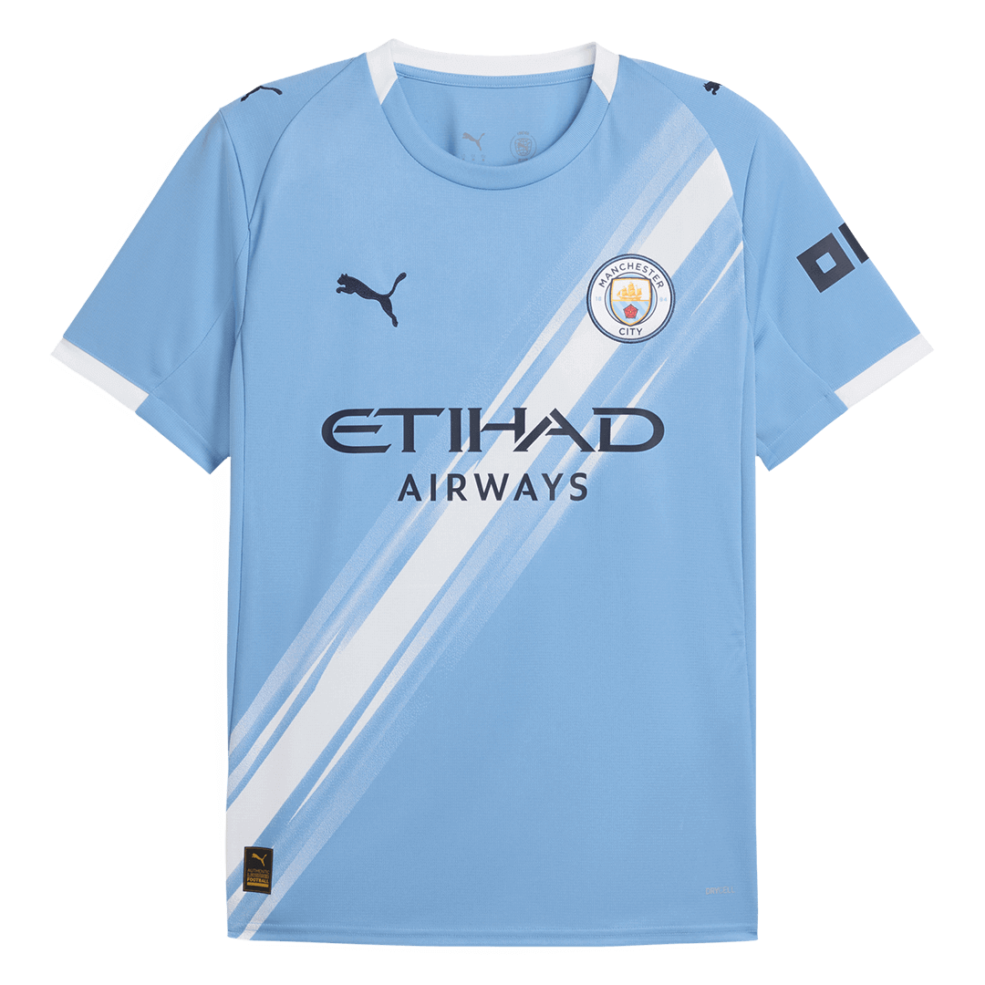 Tricouri Fotbal Manchester City RODRIGO #16 Acasă 2025/26 - Premium