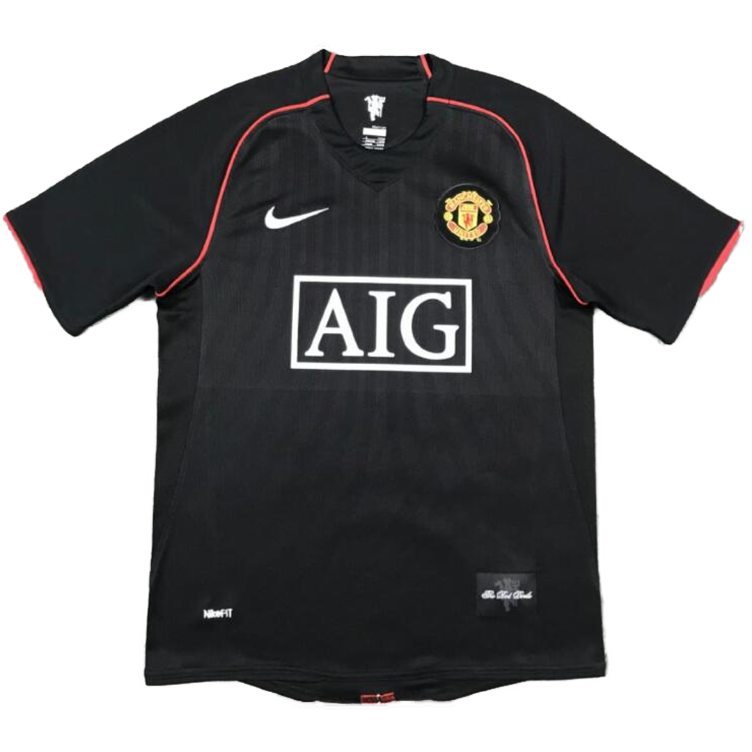 Tricouri Fotbal Vintage Manchester United SCHOLES #18 Deplasare 2007/08