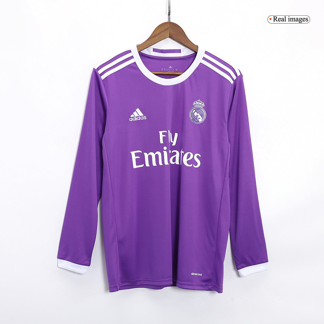 Tricouri Fotbal Vintage Real Madrid MODRIĆ #19 Deplasare 2016/17 Mânecă Lungă