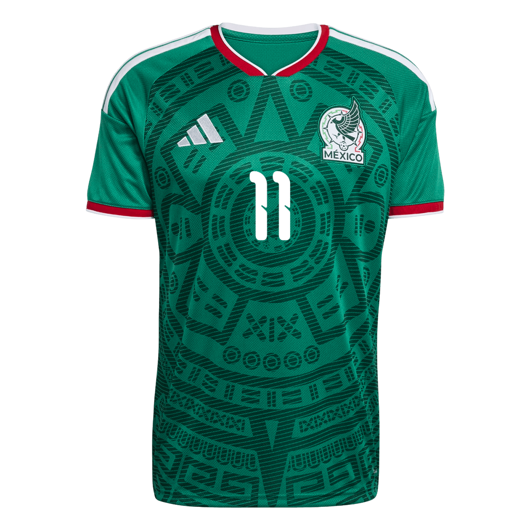 Tricouri Fotbal Mexico S.GIMENEZ #11 Acasă Cupa Mondială 2026 - Premium