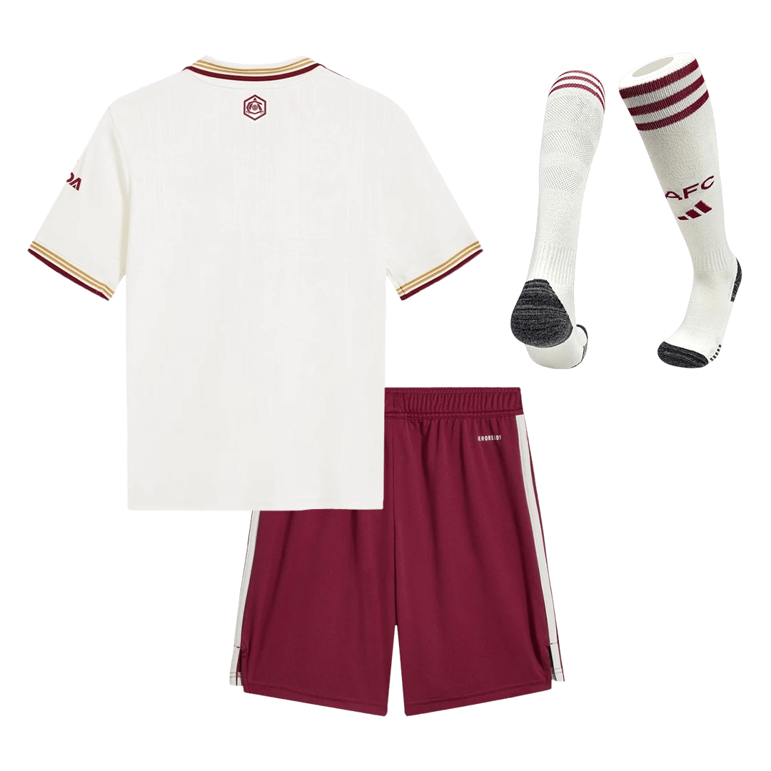 Set Tricouri Fotbal Arsenal Treilea 2025/26 Pentru Copii