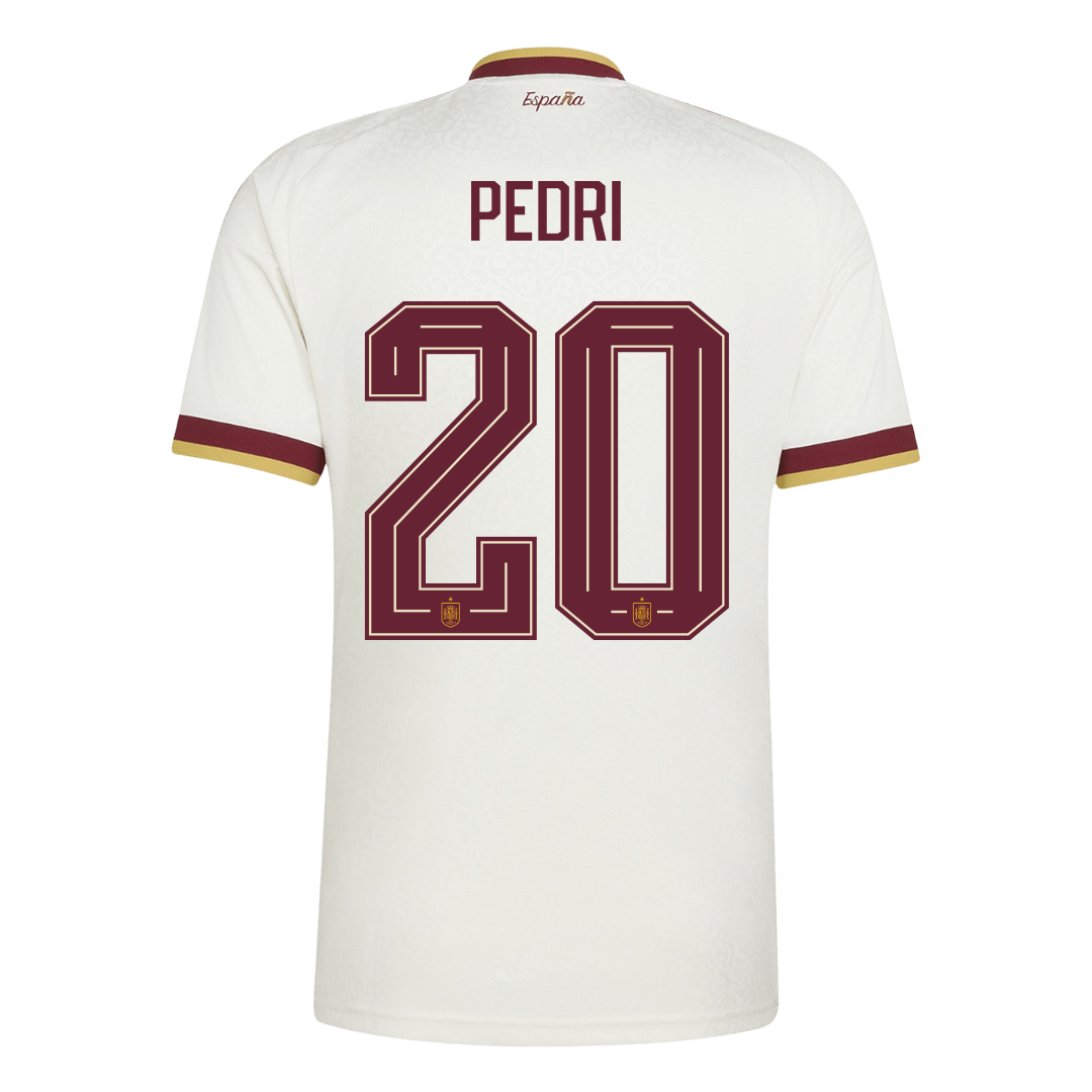 Tricouri Fotbal Spania PEDRI #20 Deplasare Cupa Mondială 2026