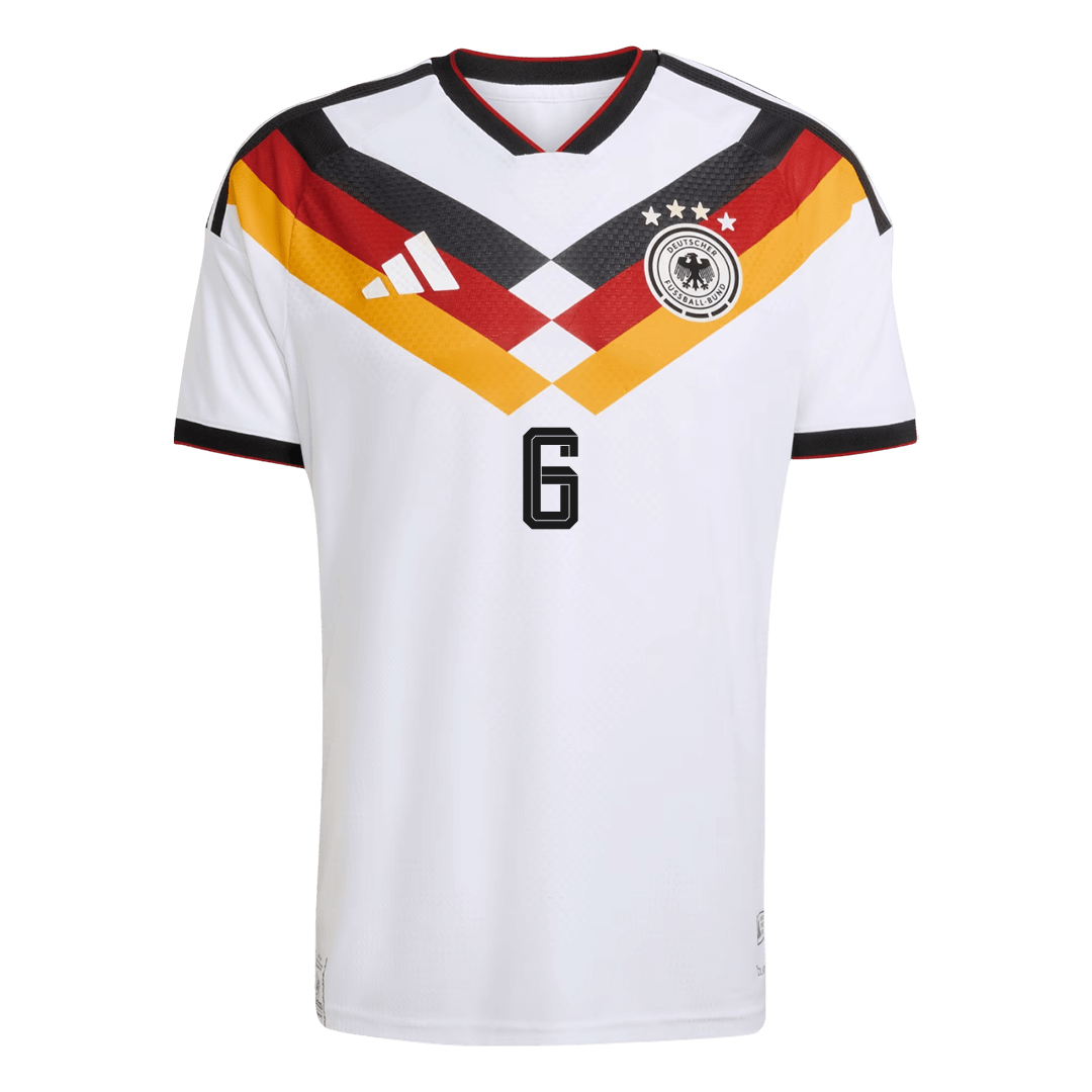 Tricouri Fotbal Germania KIMMICH #6 Acasă Cupa Mondială 2026 Authentic