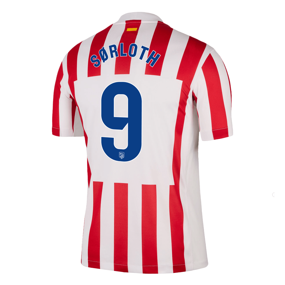 Tricouri Fotbal Atletico Madrid SØRLOTH #9 Acasă 2025/26