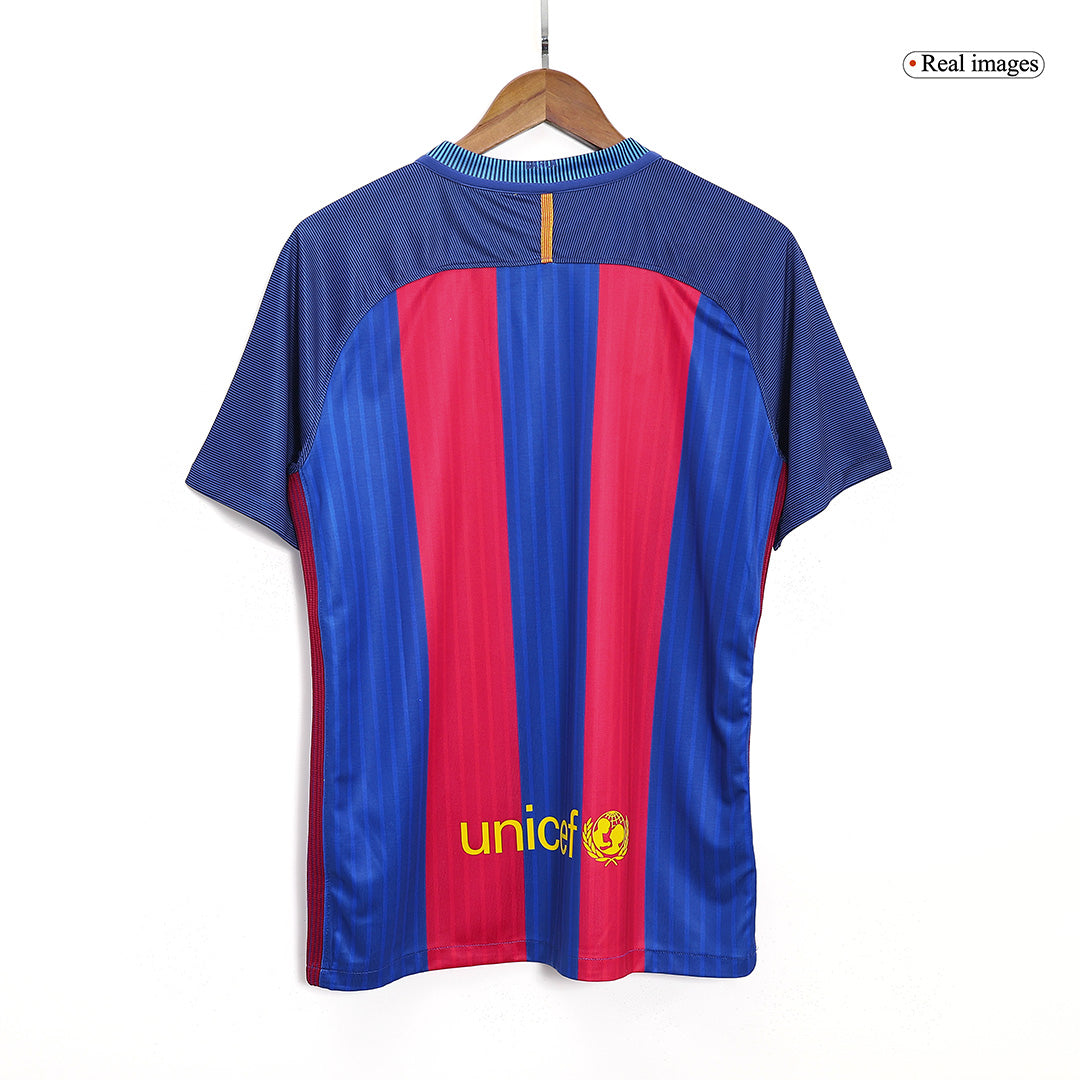 Tricouri Fotbal Vintage Barcelona Acasă 2016/17