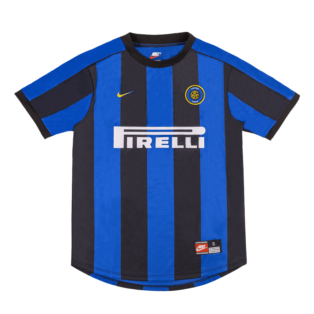 Tricouri Fotbal Vintage Inter Milano RONALDO #9 Acasă 1999/00