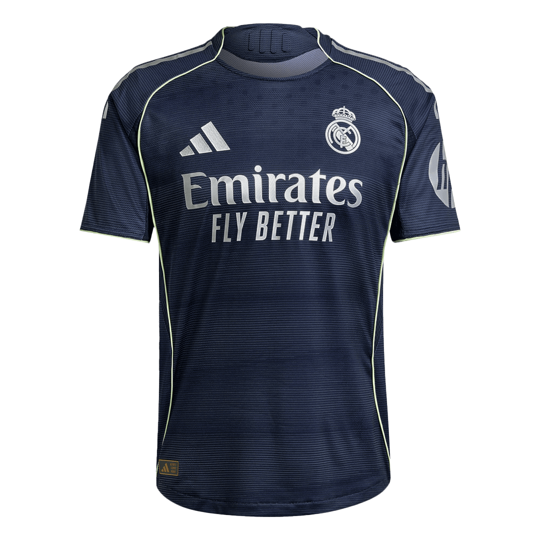 Tricouri Fotbal Real Madrid MBAPPÉ #9 Deplasare 2025/26 Authentic - Premium