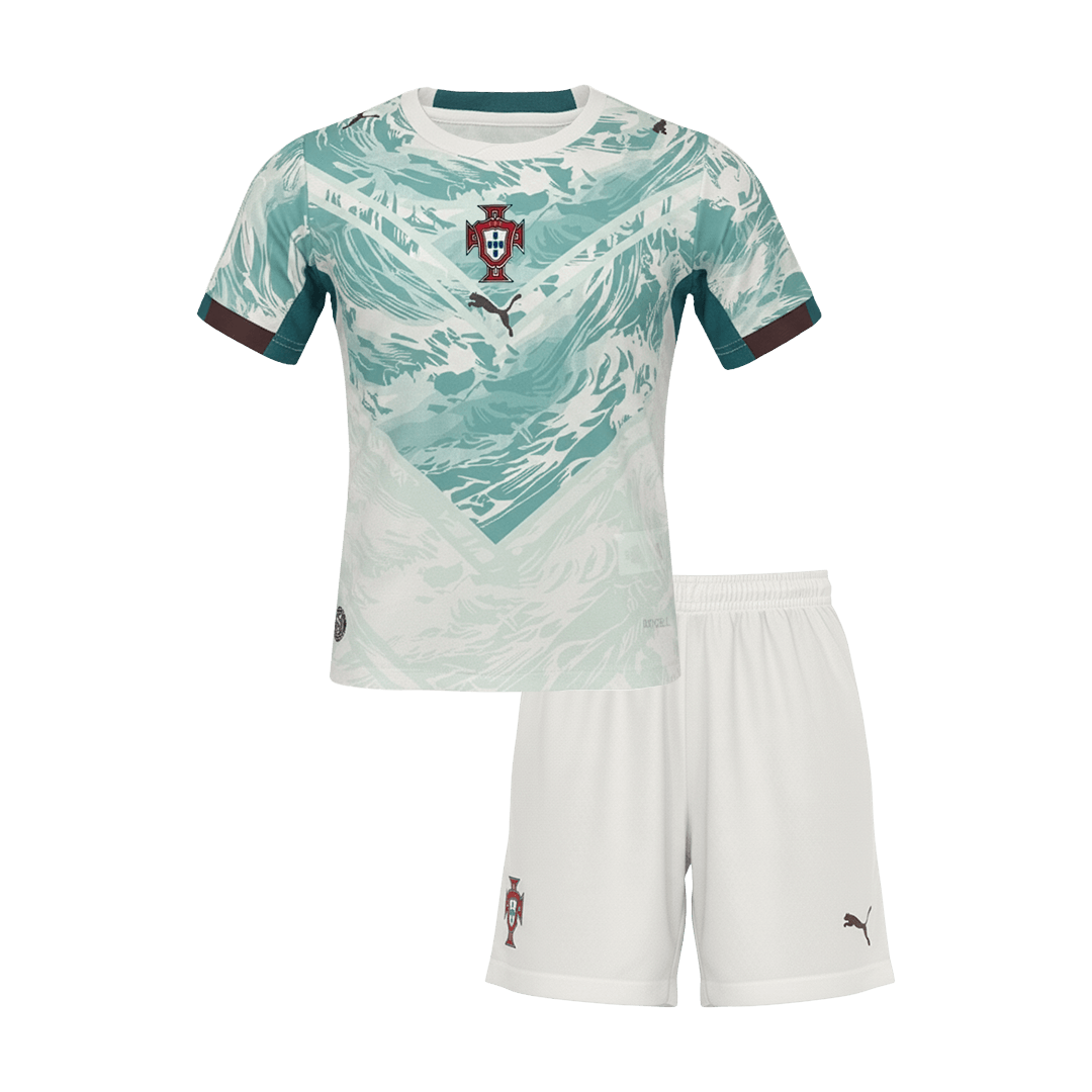 Set Tricouri Fotbal Portugalia Deplasare 2026 Pentru Copii