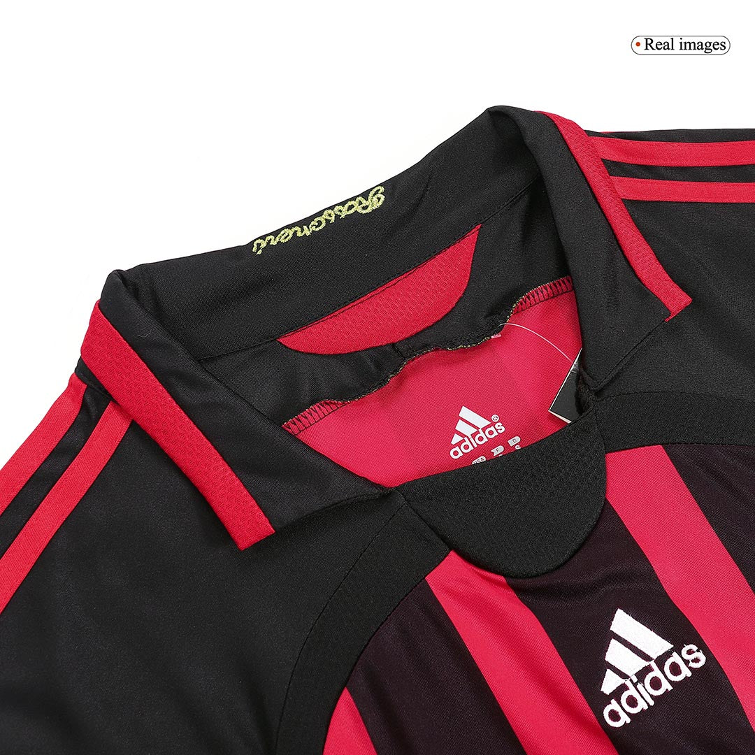 Tricouri Fotbal Vintage AC Milan MALDINI #3 Acasă 2006/07