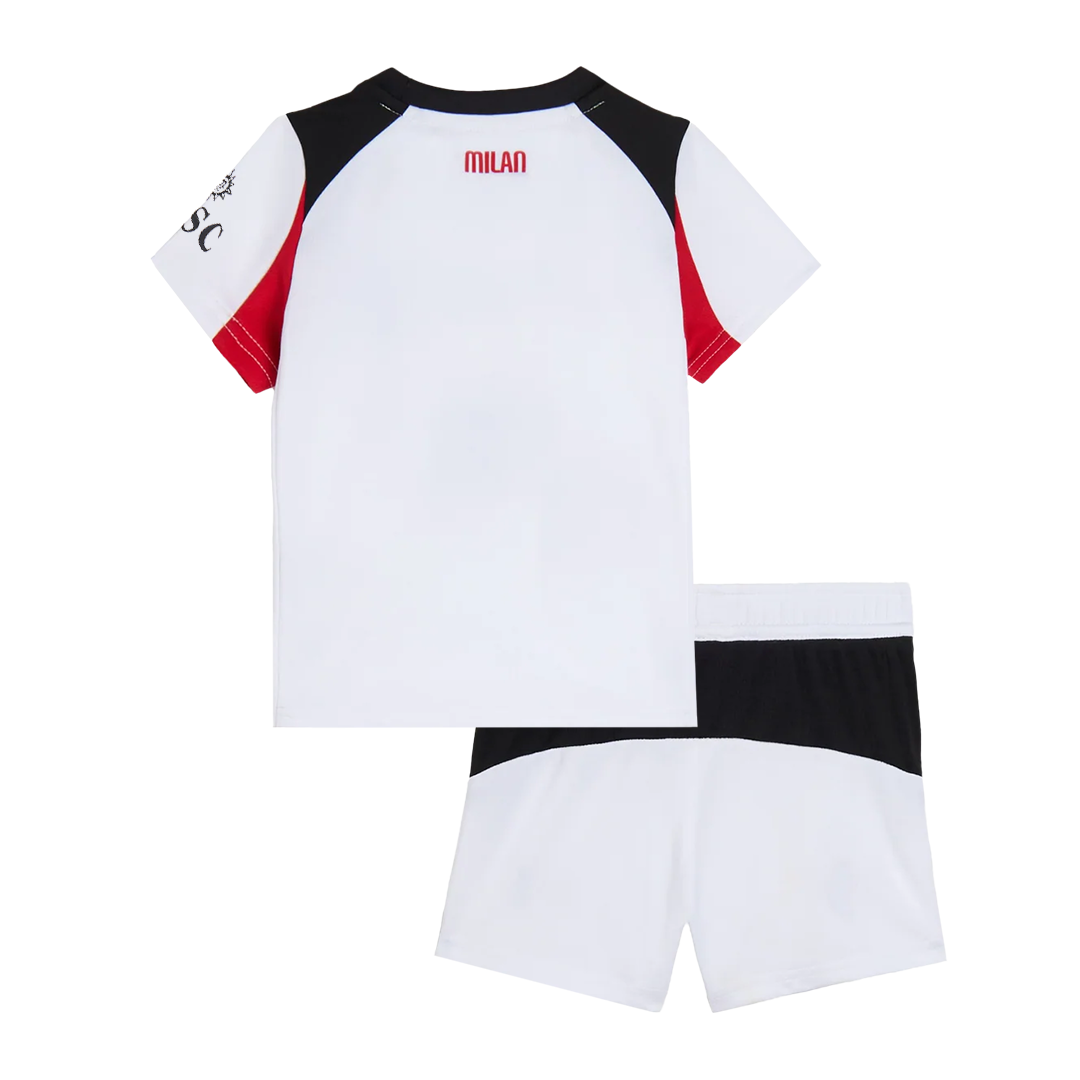 Set Tricouri Fotbal AC Milan Deplasare 2025/26 Pentru Copii