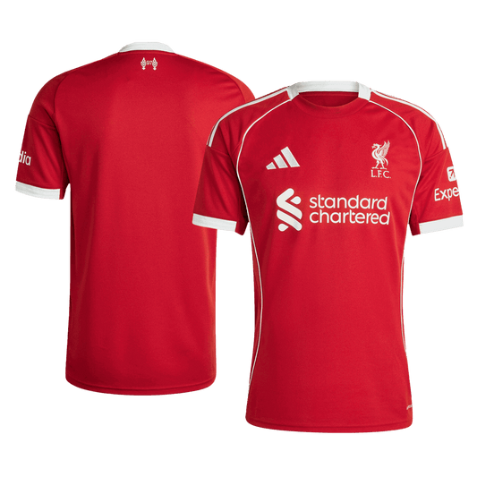 Tricou Liverpool Acasă 2025/26 – design roșu Anfield, modelul de pe TricouriFotbaliști