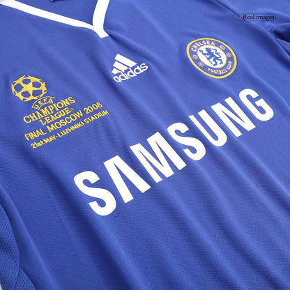 Tricouri Fotbal Vintage Chelsea Acasă 2008 - UCL Final