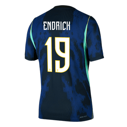 Tricouri Fotbal Brazilia ENDRICK #19 Deplasare Cupa Mondială 2026 Authentic