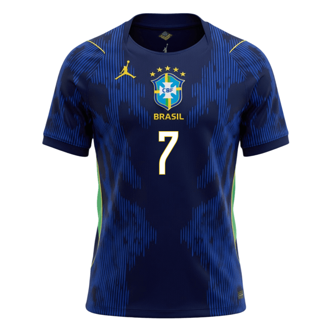 Tricouri Fotbal Brazilia VINI JR. #7 Deplasare Cupa Mondială 2026