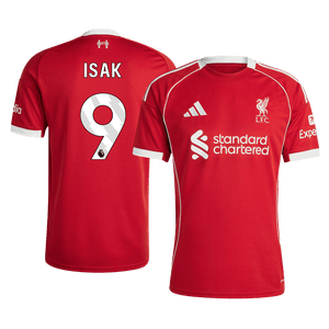 Tricouri Fotbal Liverpool ISAK #9 Acasă 2025/26