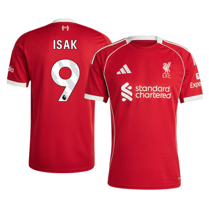 Tricouri Fotbal Liverpool ISAK #9 Acasă 2025/26