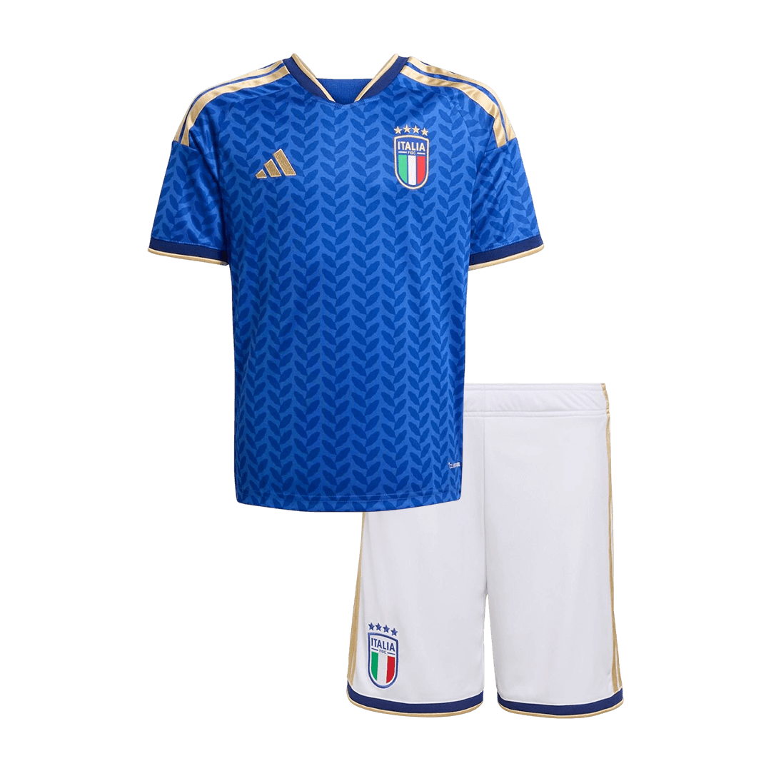 Set Tricouri Fotbal Italia Acasă 2025/26 Pentru Copii - Premium