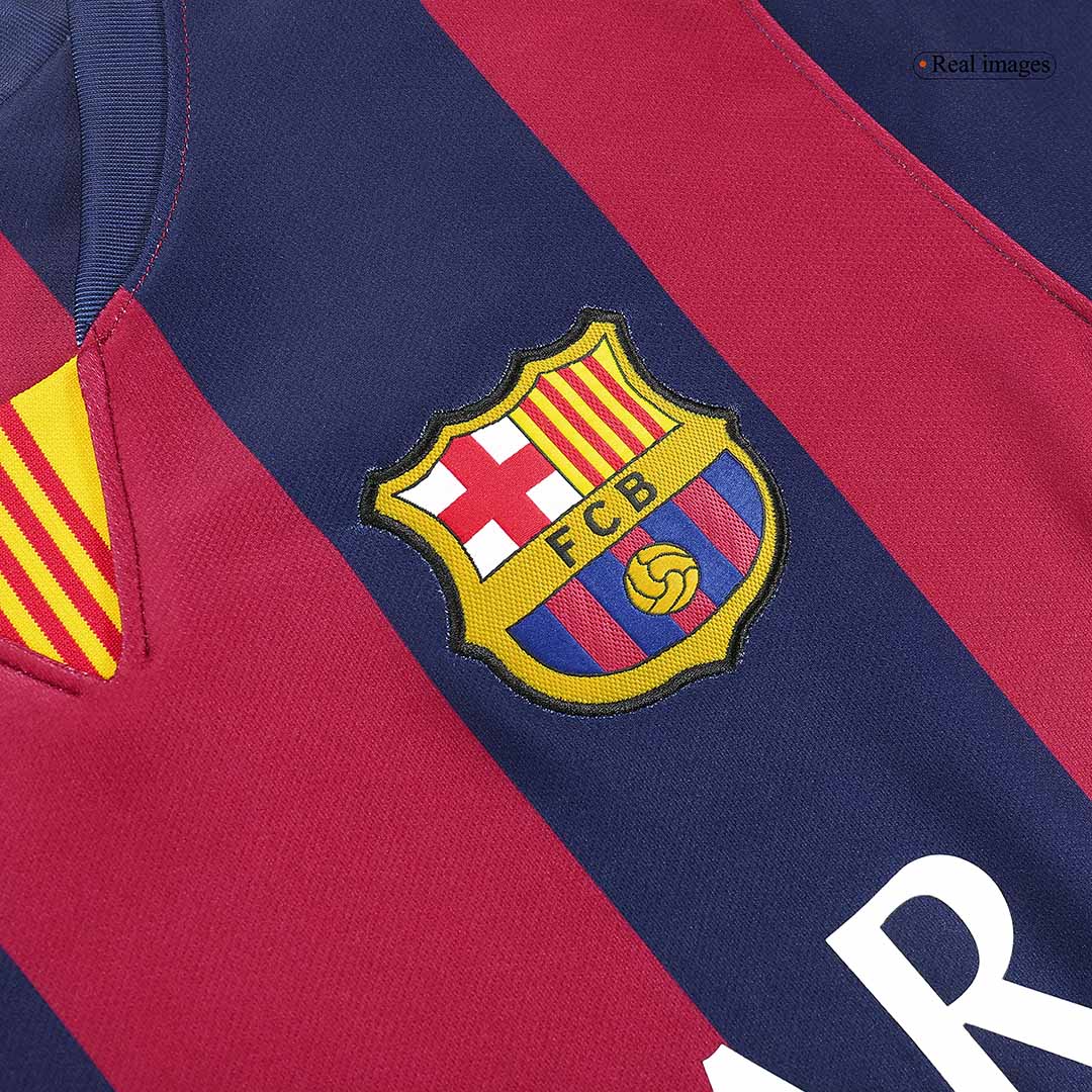 Tricouri Fotbal Vintage Barcelona NEYMAR JR #11 Acasă 2014/15