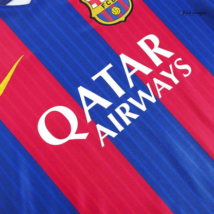 Tricouri Fotbal Vintage Barcelona Acasă 2016/17