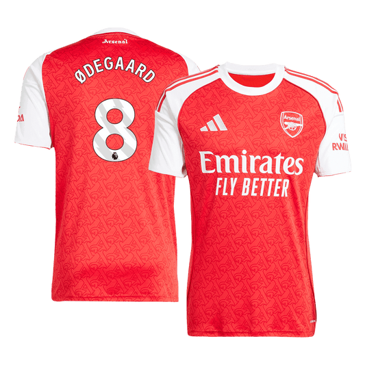 Tricouri Fotbal Arsenal ØDEGAARD #8 Acasă 2025/26 - Premium