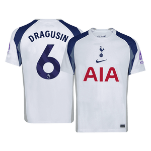 Tricouri Fotbal Tottenham Hotspur DRAGUSIN #6 Acasă 2025/26 (mărime mare)