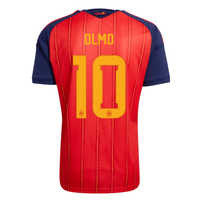 Tricouri Fotbal Spania OLMO #10 Acasă Cupa Mondială 2026 - Premium