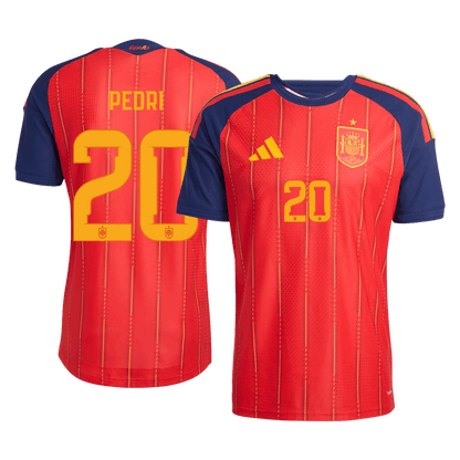Tricouri Fotbal Spania PEDRI #20 Acasă Cupa Mondială 2026 Authentic