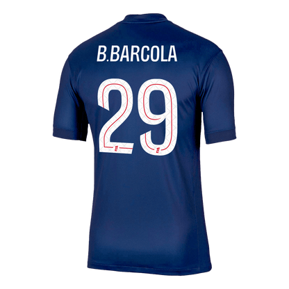 Tricouri Fotbal PSG B.BARCOLA #29 Acasă 2025/26 - Premium