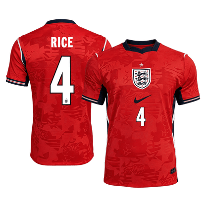 Tricouri Fotbal Anglia RICE #4 Deplasare Cupa Mondială 2026