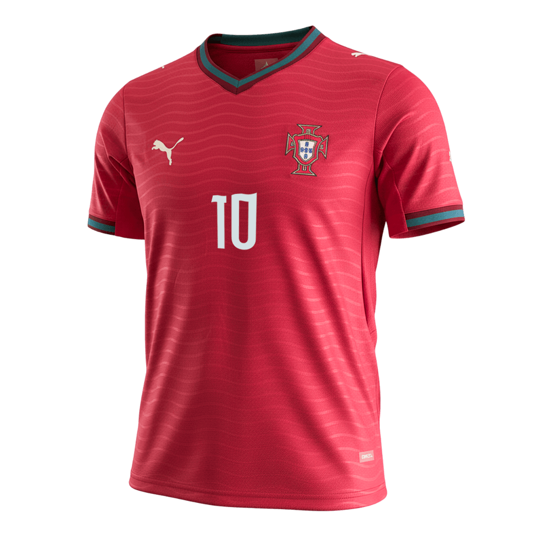 Tricouri Fotbal Portugalia BERNARDO #10 Acasă Cupa Mondială 2026