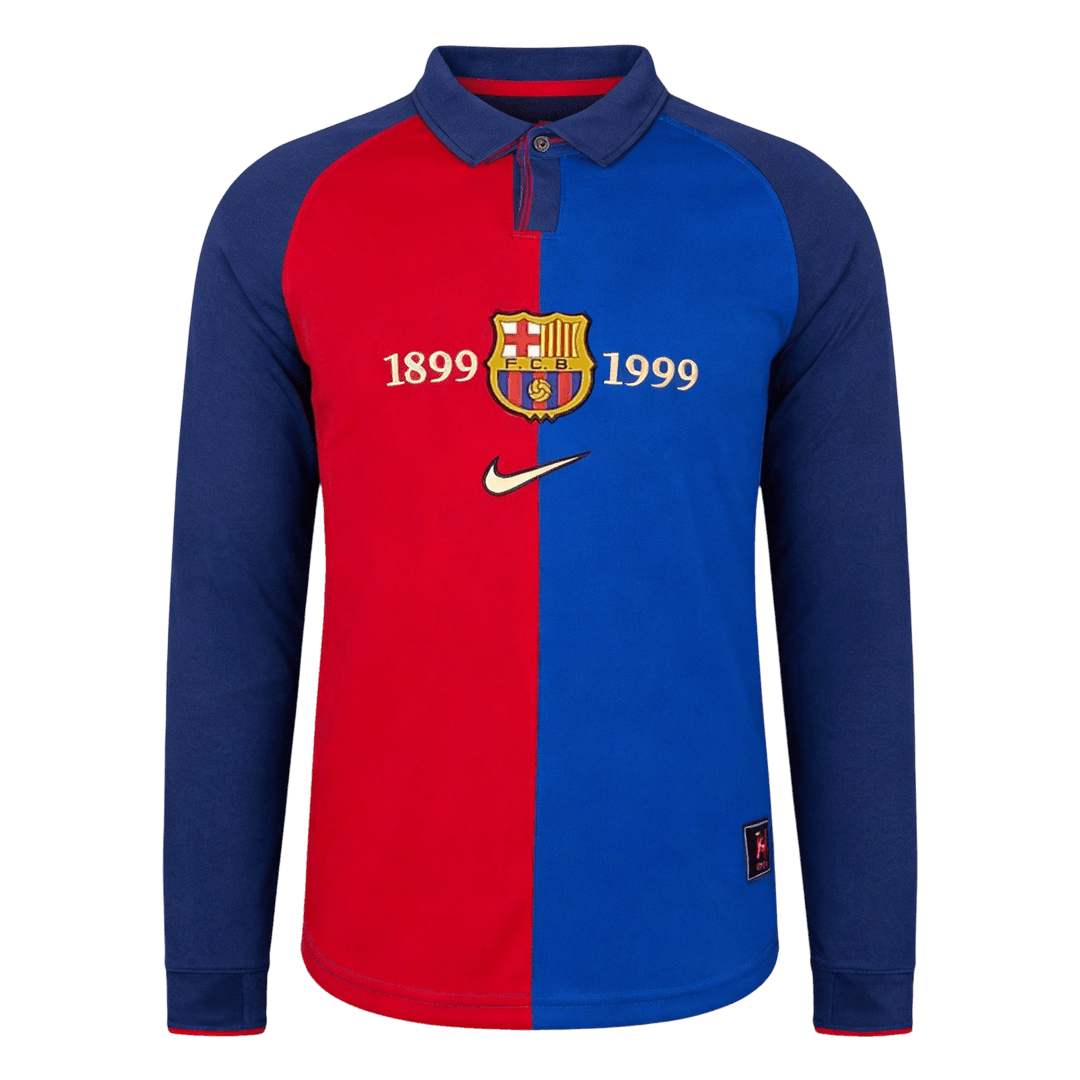 Tricouri Fotbal Vintage Barcelona Special 1999/00 Mânecă Lungă
