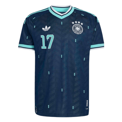 Tricouri Fotbal Germania WIRTZ #17 Deplasare Cupa Mondială 2026 Authentic