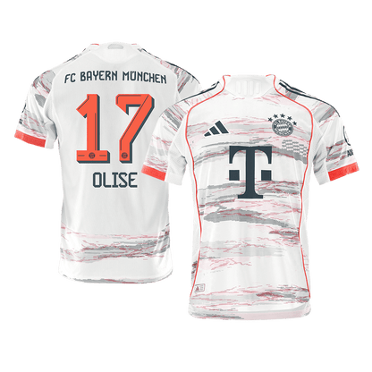 Tricouri Fotbal Bayern Munchen OLISE #17 Deplasare 2025/26 Authentic