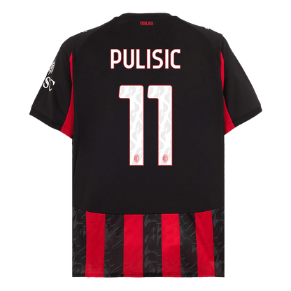 Tricouri Fotbal AC Milan PULISIC #11 Acasă 2025/26 - Premium