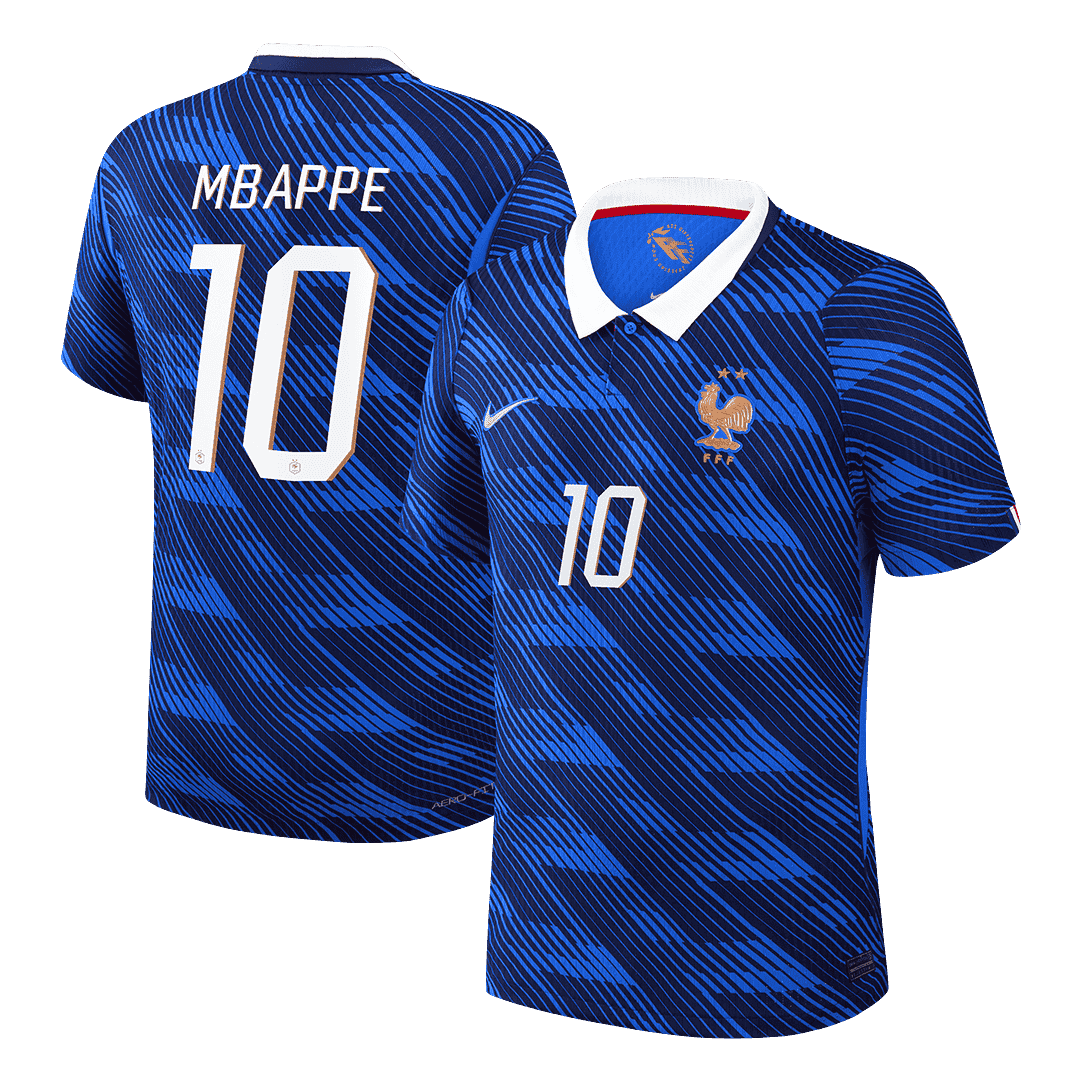 Tricouri Fotbal Franța MBAPPE #10 Acasă Cupa Mondială 2026 Authentic