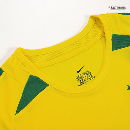 Tricouri Fotbal Vintage Brazilia RONALDINHO #11 Acasă 2002/03