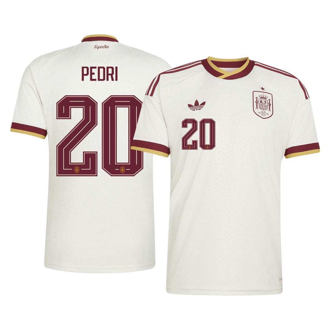Tricouri Fotbal Spania PEDRI #20 Deplasare Cupa Mondială 2026