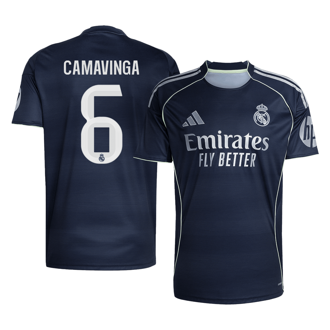 Tricouri Fotbal Real Madrid CAMAVINGA #6 Deplasare 2025/26 - Premium