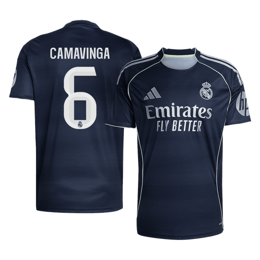 Tricouri Fotbal Real Madrid CAMAVINGA #6 Deplasare 2025/26 - Premium