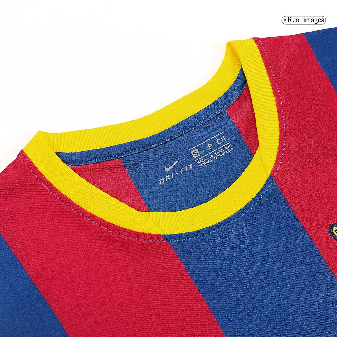 Tricouri Fotbal Vintage Barcelona MESSI #10 Acasă 2010/11
