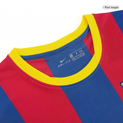 Tricouri Fotbal Vintage Barcelona MESSI #10 Acasă 2010/11