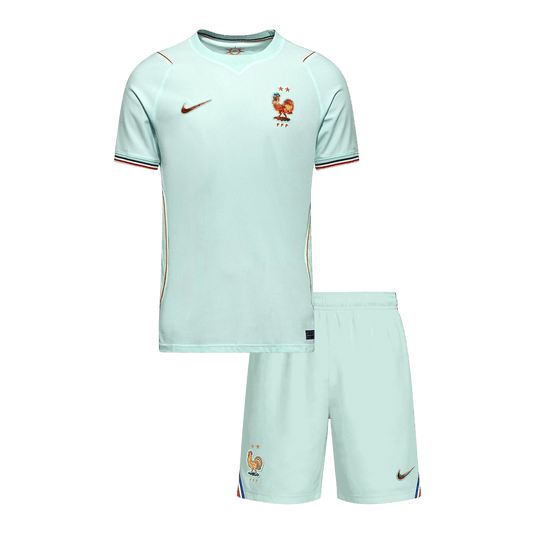 Set Tricouri Fotbal Franța Deplasare Cupa Mondială 2026 Pentru Copii