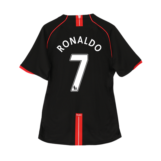 Tricouri Fotbal Vintage Manchester United RONALDO #7 Deplasare 2007/08