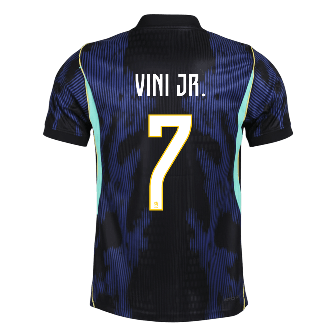 Tricouri Fotbal Brazilia VINI JR. #7 Deplasare Cupa Mondială 2026 Authentic