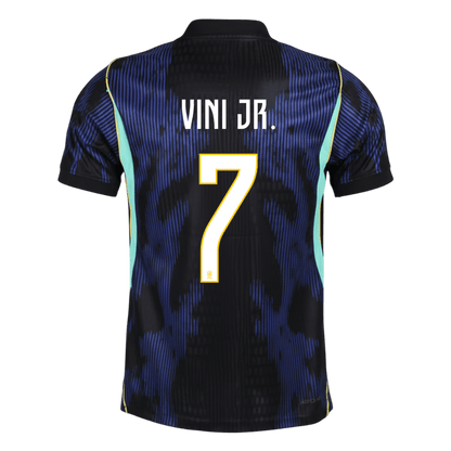 Tricouri Fotbal Brazilia VINI JR. #7 Deplasare Cupa Mondială 2026 Authentic