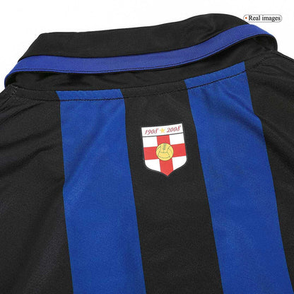 Tricouri Fotbal Vintage Inter Milano Acasă 2007/08 - 100th Anniversary