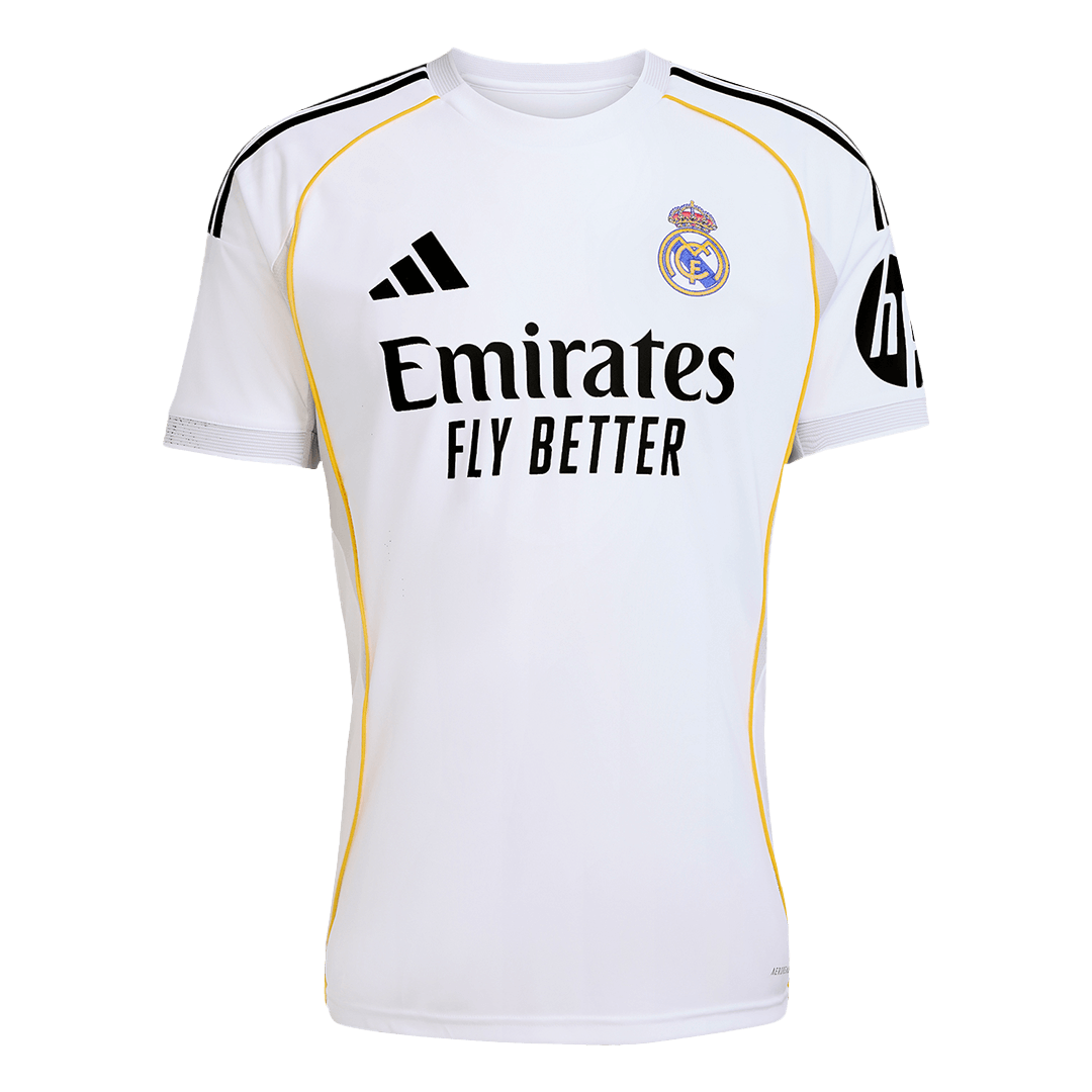 Tricouri Fotbal Real Madrid BELLINGHAM #5 Acasă 2025/26 - Premium