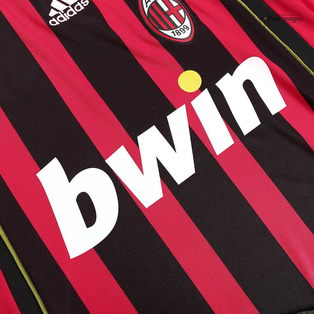 Tricouri Fotbal Vintage AC Milan MALDINI #3 Acasă 2006/07