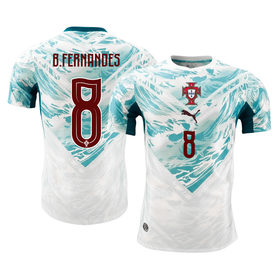 Tricouri Fotbal Portugalia B.FERNANDES #8 Deplasare Cupa Mondială 2026 Authentic