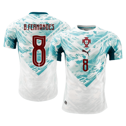 Tricouri Fotbal Portugalia B.FERNANDES #8 Deplasare Cupa Mondială 2026 Authentic